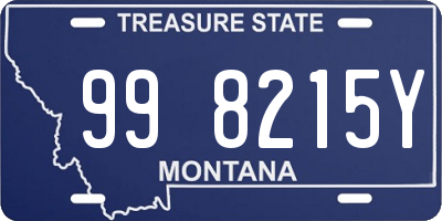 MT license plate 998215Y