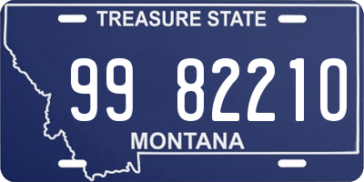 MT license plate 998221O