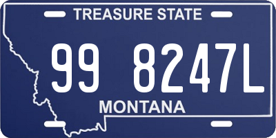 MT license plate 998247L