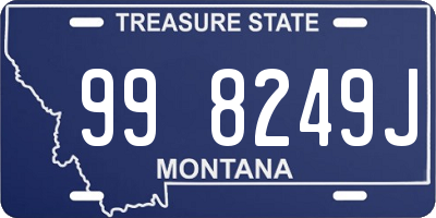 MT license plate 998249J