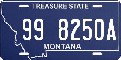 MT license plate 998250A