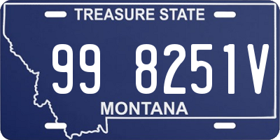 MT license plate 998251V