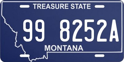 MT license plate 998252A