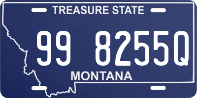 MT license plate 998255Q