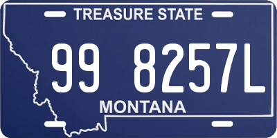 MT license plate 998257L