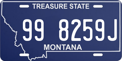 MT license plate 998259J