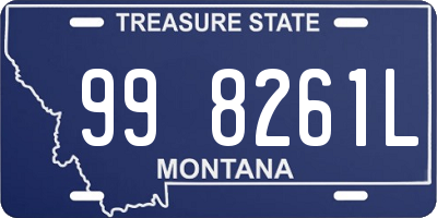 MT license plate 998261L