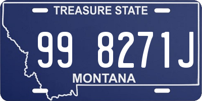 MT license plate 998271J