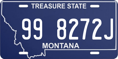 MT license plate 998272J