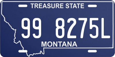 MT license plate 998275L