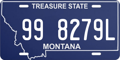 MT license plate 998279L