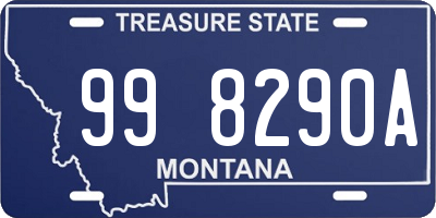 MT license plate 998290A