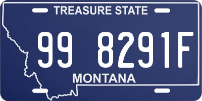 MT license plate 998291F