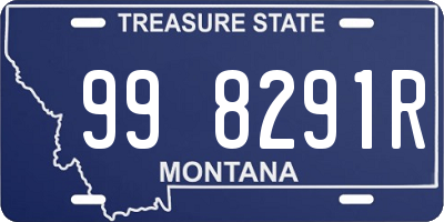 MT license plate 998291R