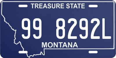 MT license plate 998292L