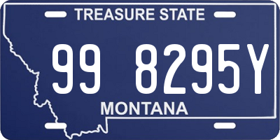 MT license plate 998295Y