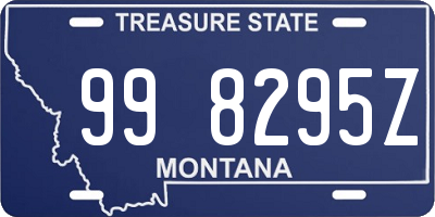 MT license plate 998295Z