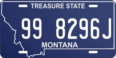 MT license plate 998296J