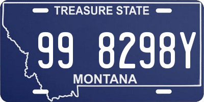 MT license plate 998298Y