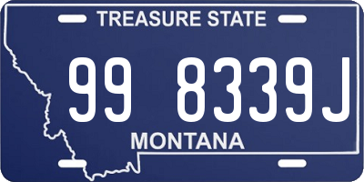 MT license plate 998339J