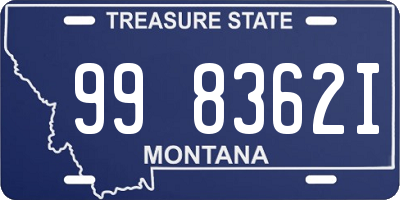 MT license plate 998362I