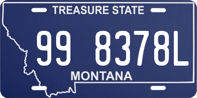 MT license plate 998378L