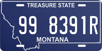 MT license plate 998391R