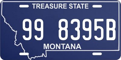 MT license plate 998395B