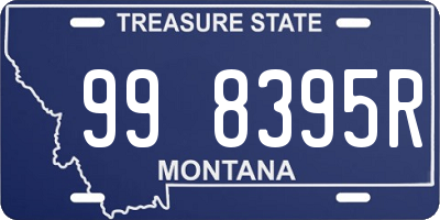 MT license plate 998395R