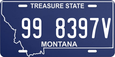 MT license plate 998397V