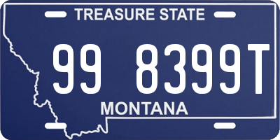 MT license plate 998399T