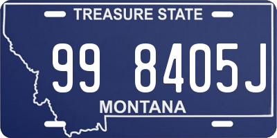 MT license plate 998405J