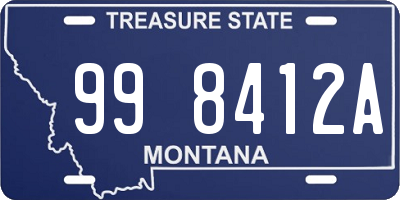 MT license plate 998412A