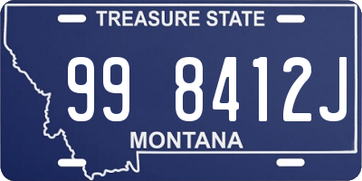 MT license plate 998412J