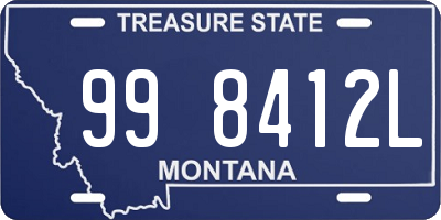 MT license plate 998412L