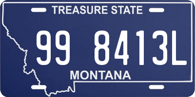 MT license plate 998413L