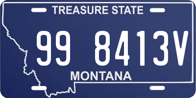 MT license plate 998413V