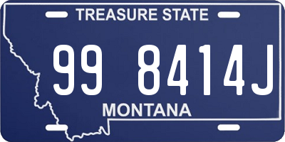 MT license plate 998414J