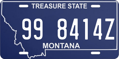 MT license plate 998414Z