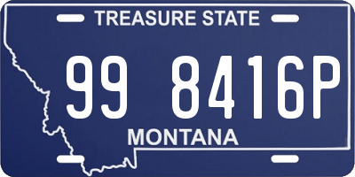 MT license plate 998416P