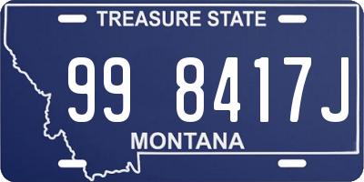 MT license plate 998417J