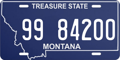 MT license plate 998420O