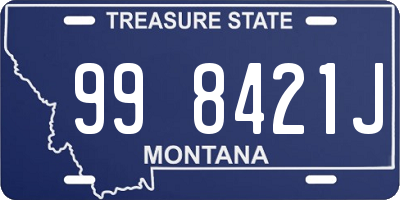 MT license plate 998421J