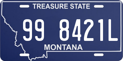 MT license plate 998421L