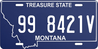 MT license plate 998421V