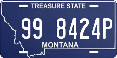 MT license plate 998424P