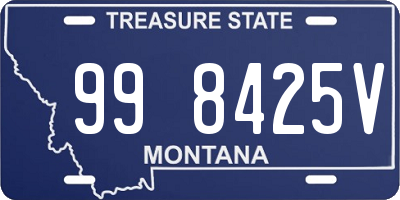 MT license plate 998425V