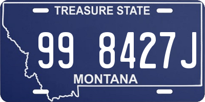 MT license plate 998427J