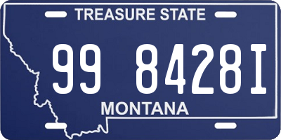 MT license plate 998428I