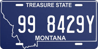 MT license plate 998429Y